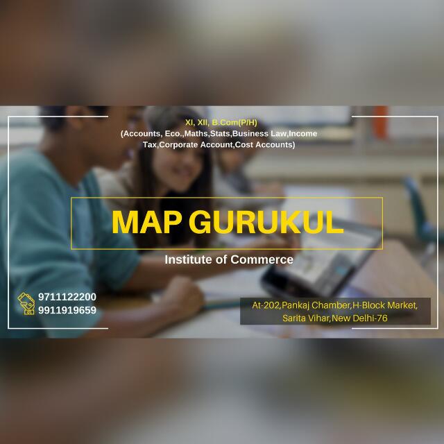 Map Gurukul Institute - Coaching-Commerce in Delhi